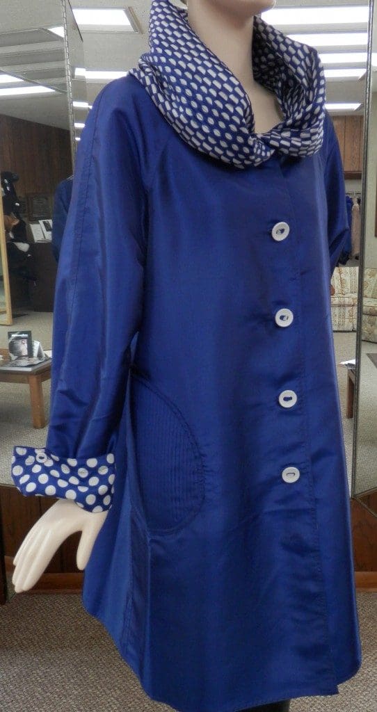 raincoat blue polkadot9