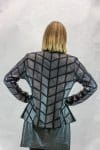 W25 black lamb leather on mesh zip jacket3 1