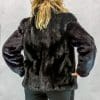 W3 black ranch letout female mink 25 jacket with black fox trim3