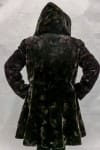 W52 brown sheared mink sections 36 with natrual lunaraine mink trim with detachable hood4