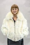 W63 natural oyster white diamond cut mink sections 24 zip jacket with shadow fox collar2