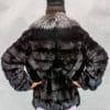 M14 dark ranch horizontal design mink 32 zip jacket with indigo fox collar3