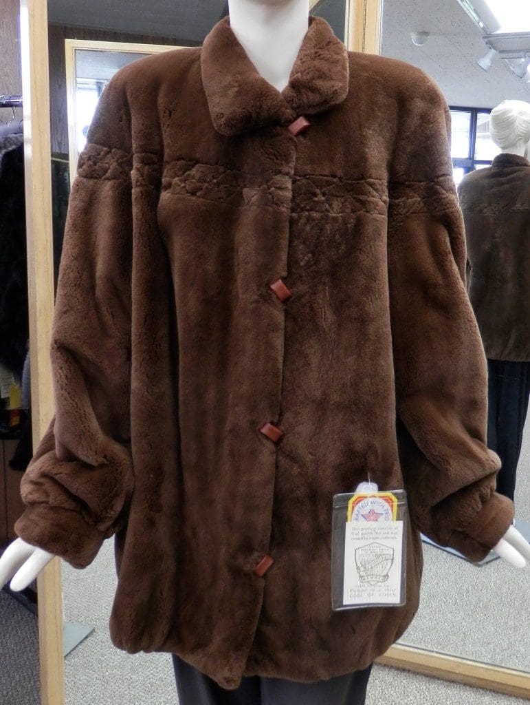 Spice Brown Sheared Beaver 32 Jacket1