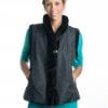 black dyed 24 sheared mink vest with natural ranch mink tuxedo2