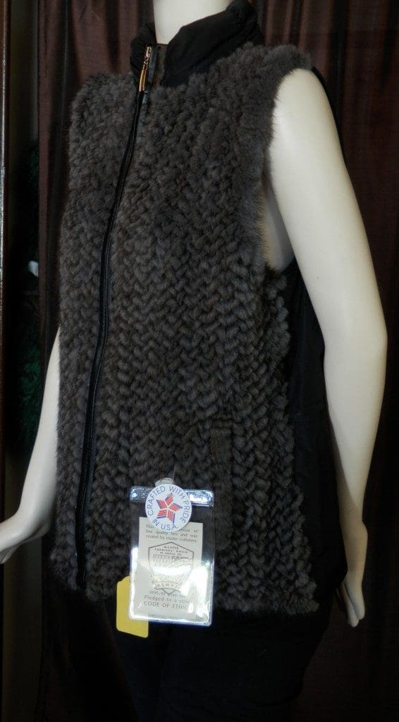 knit mink vest gray4