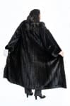 natural 52 american legend Blackglama ranch letout female mink classic coat with shawl collar and band cuffs2