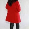 red cashmere and wool 35 jacket with black fox collar5