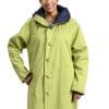 W83 5 UBU Reversible Raincoat Navy to Spring Green
