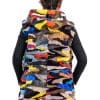 W9 3 Reversible Multicolor Mink Sections Vest