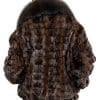 M13 3 Mans Mink Fur Sections Jacket with Fox