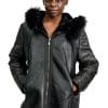 W67 5 Belle Fare Shearling and Poly Parka with Fox Fur