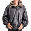 M31 5 Chinchilla Rex Fur Mans Jacket Reverse To Lamb Leather