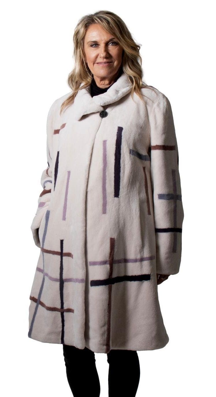 5 2 reversible sheared mink fur coat Ugent Furs
