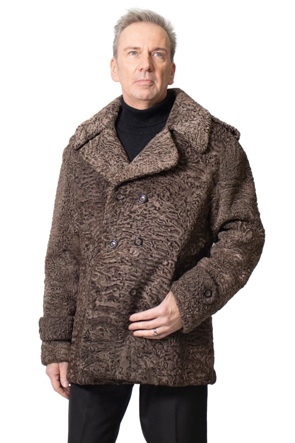 M27 2 man's persian lamb fur coat Ugent Furs