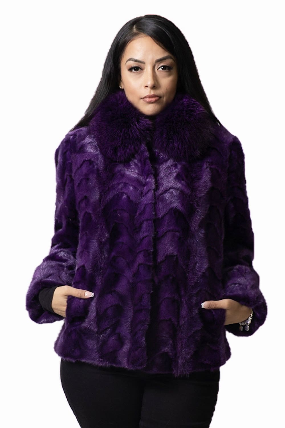 18 2 purple Mink fur coat Ugent Furs