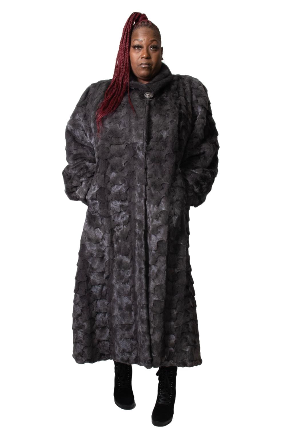 86 2 Plus size mink fur coat Ugent Furs
