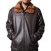 M20 5 Man's Leather Fur Coat Ugent Furs