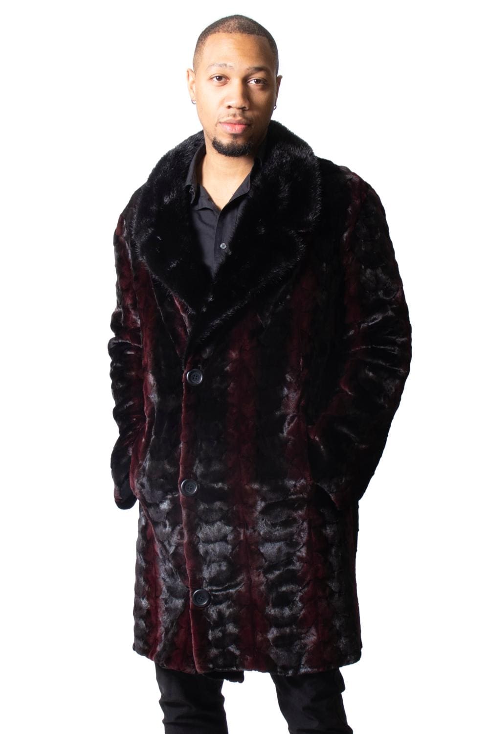 Mans Sheared Mink Fur Coat Ugent Furs
