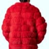 Red dyed Fox Fur Coat Ugent Furs