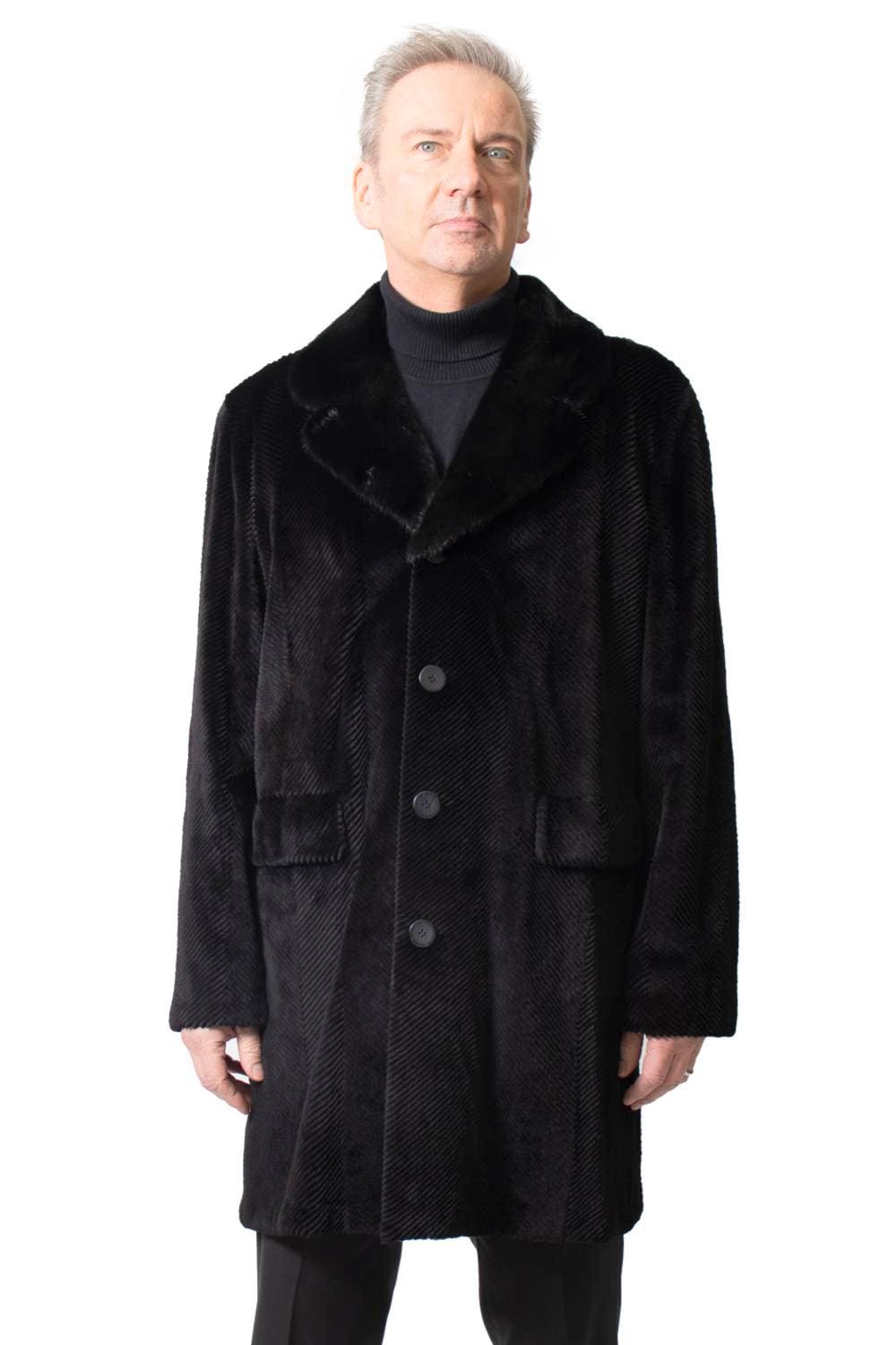 M10 2 Man's Sheared Mink Fur Coat Ugent Furs