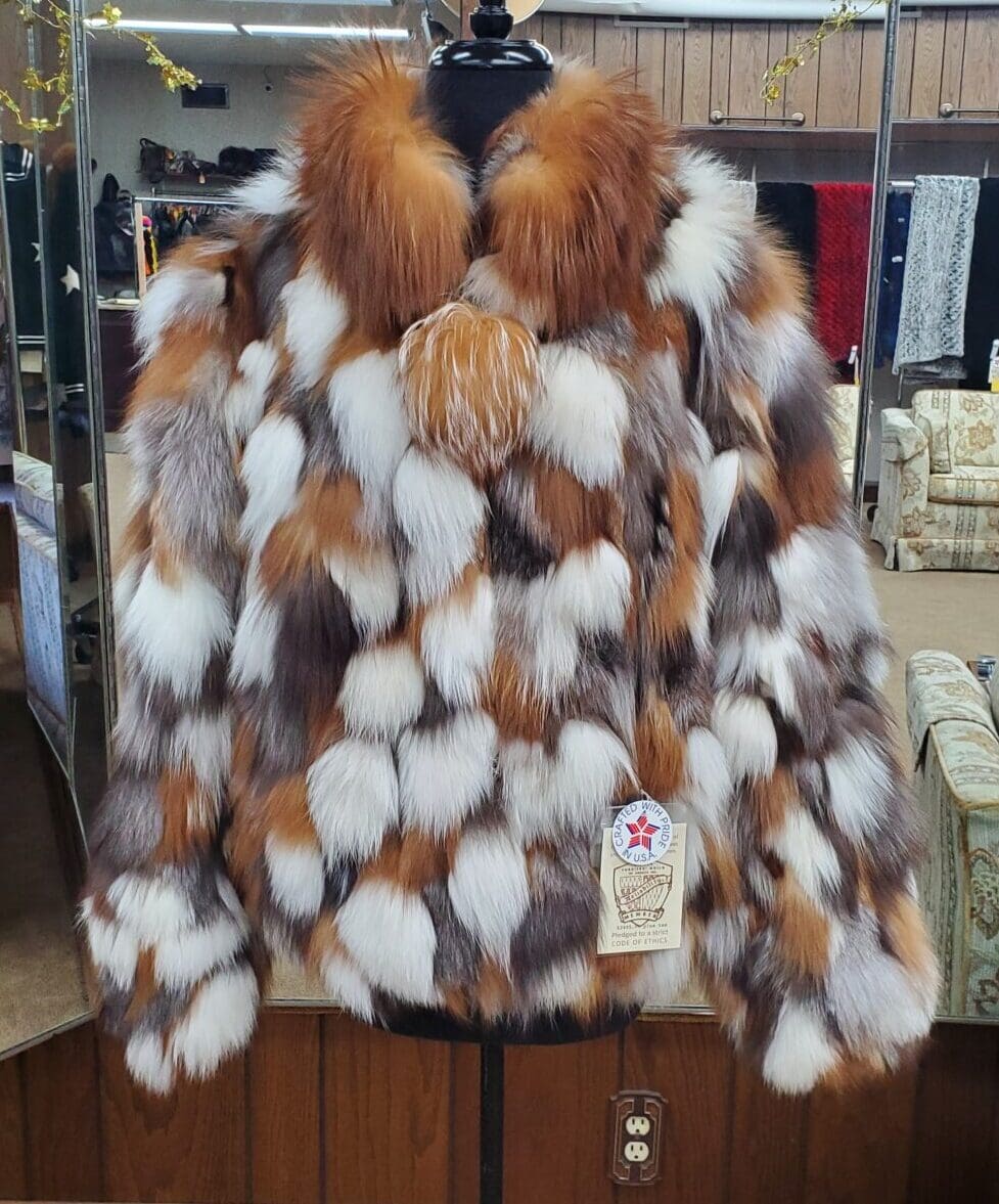 Fox Fur Sections Zip Jacket Ugent Furs