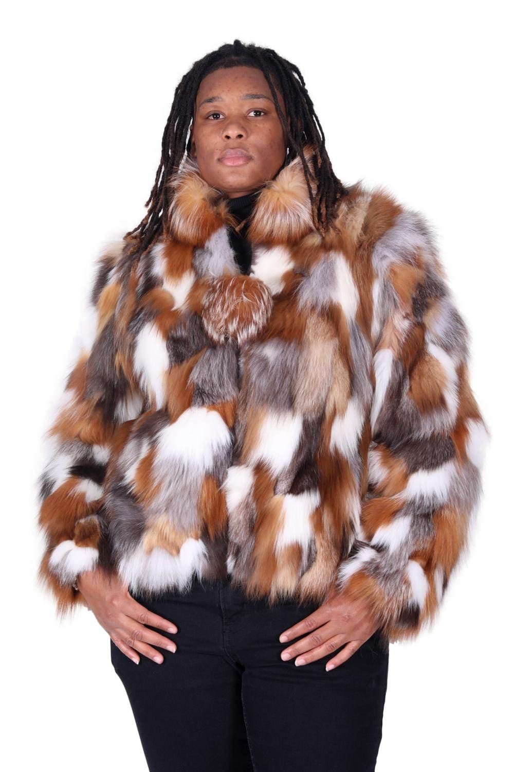 fox fur sections jacket Ugent Furs