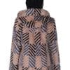 23 3 Mink Fur Jacket rectangular chevron pattern Ugent Furs