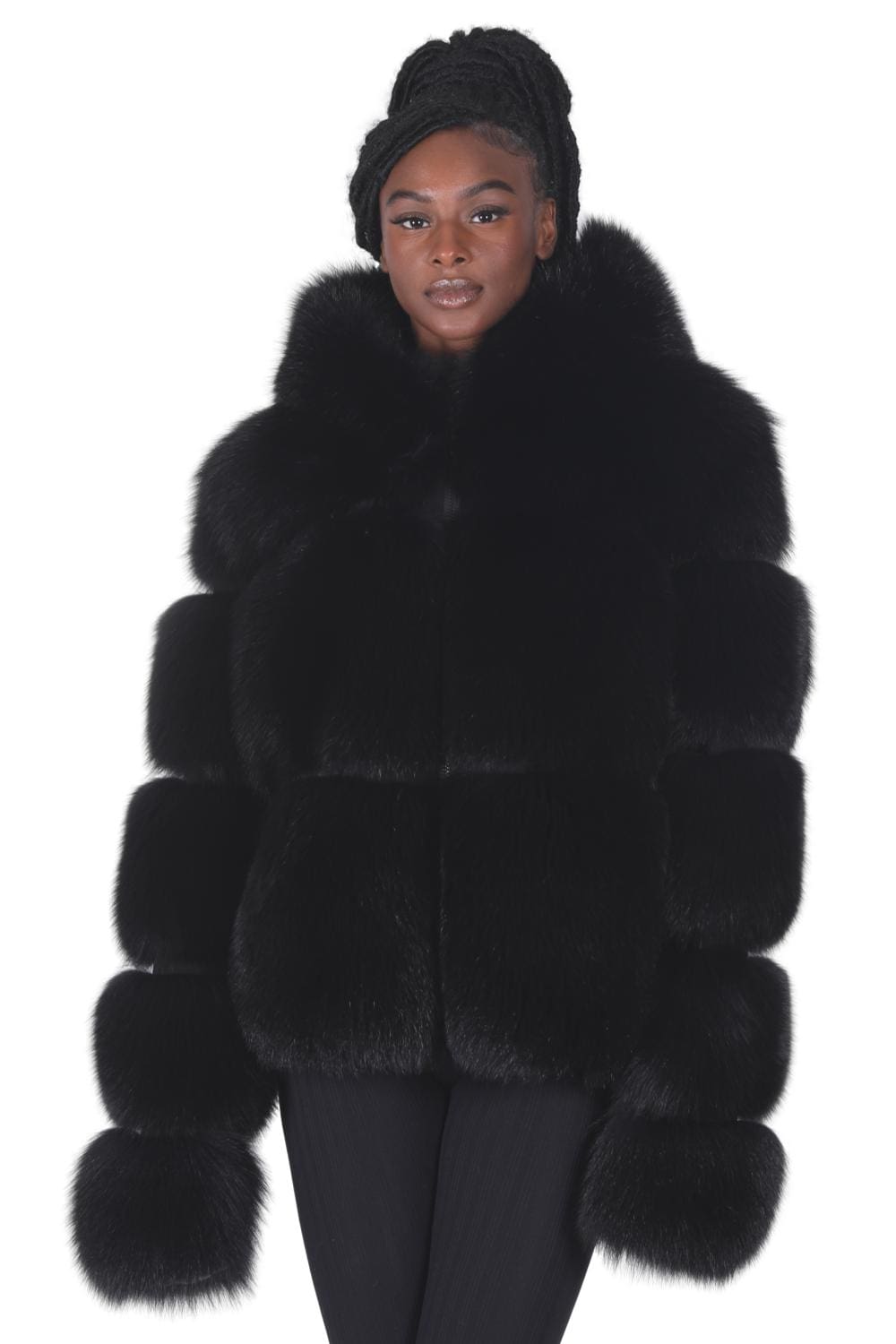 30 3 Black Fox Fur Ugent Furs