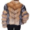 9 3 silver and red fox fur jacket Ugent Furs