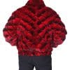 men's red chinchilla fur jacket Ugent Furs