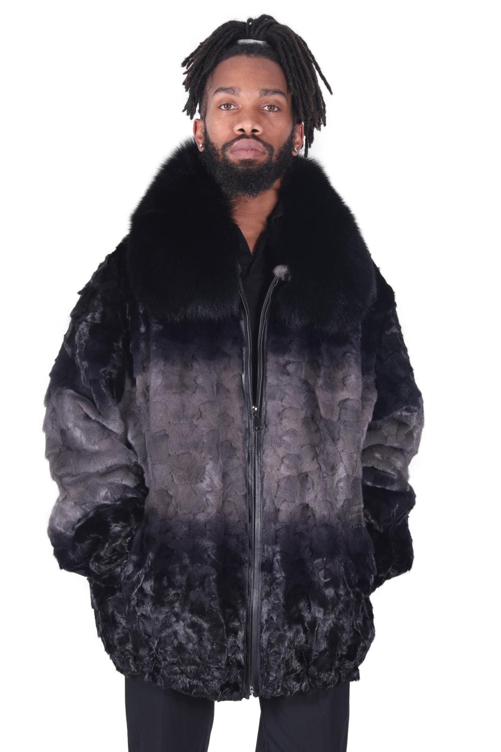 M6 2 man's mink fur coat degrade Ugent Furs