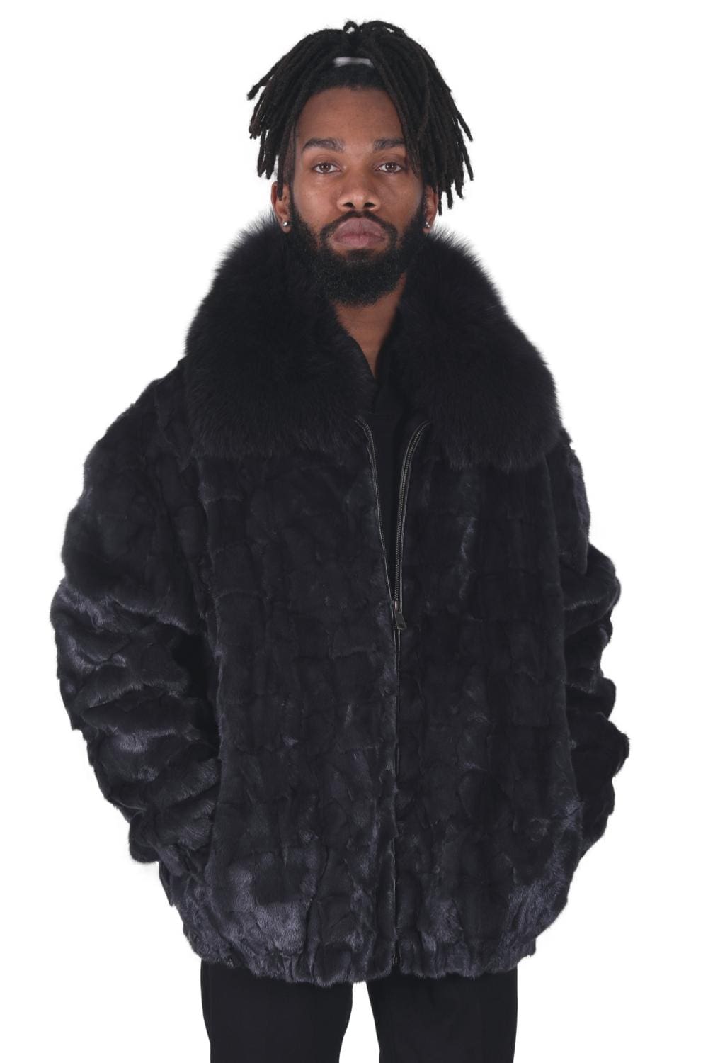 M7 2 man's mink fur jacket