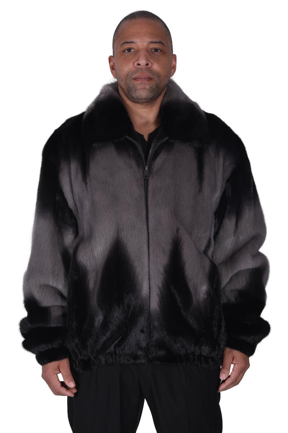 M8 2 man's mink fur degrade jacket Ugent Furs