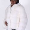 33 2 white fox fur jacket Ugent Furs