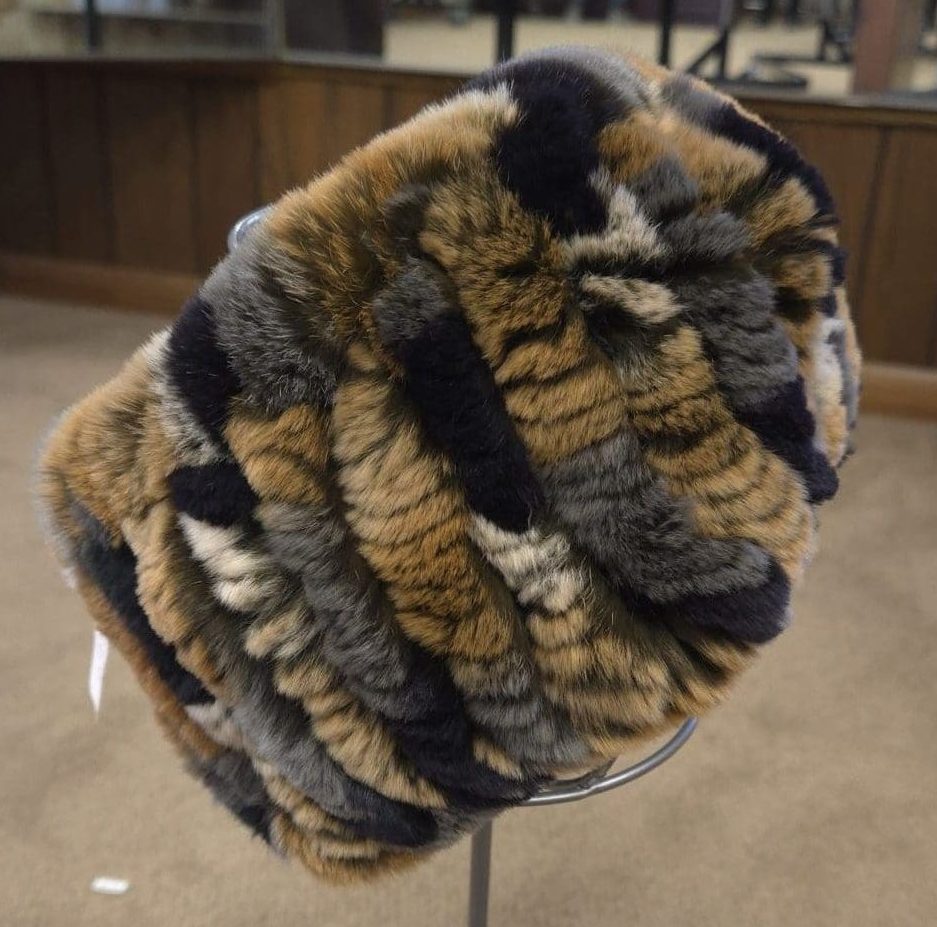 rex rabbit fur headband