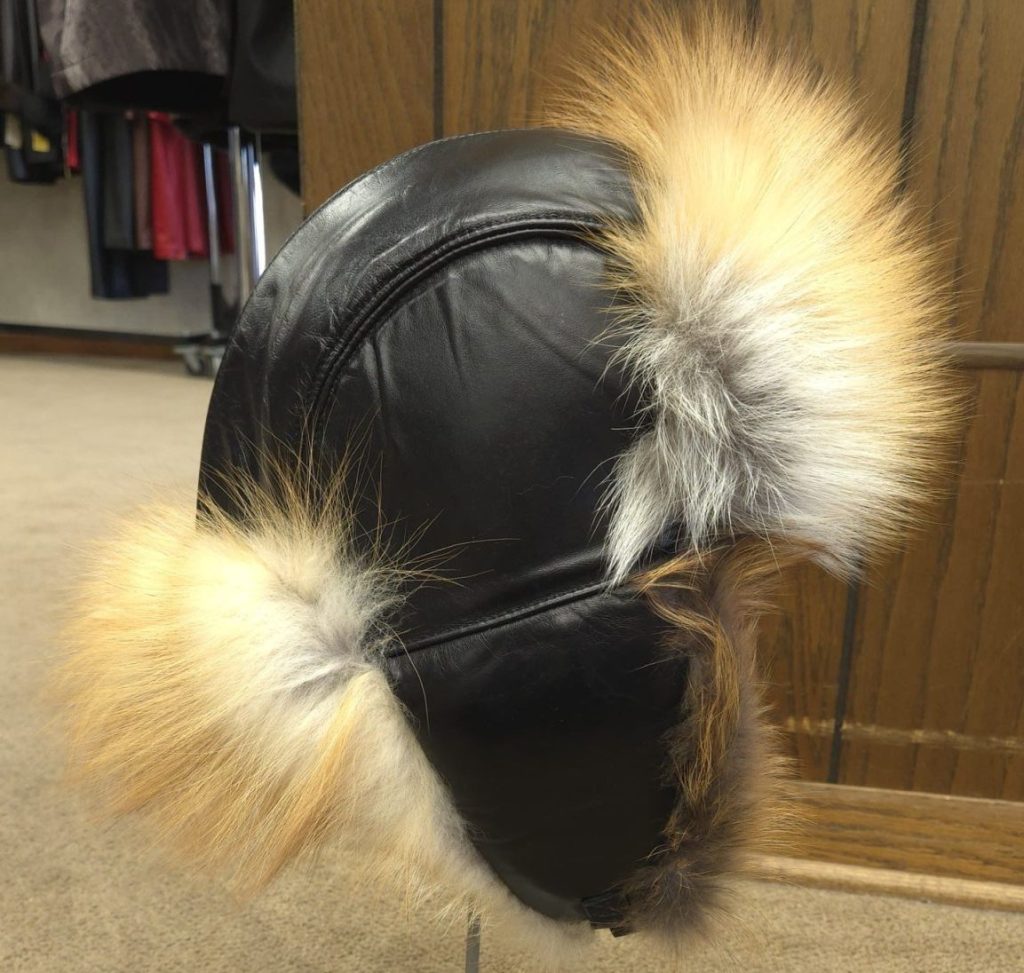 red fox fur trooper hat Ugent Furs