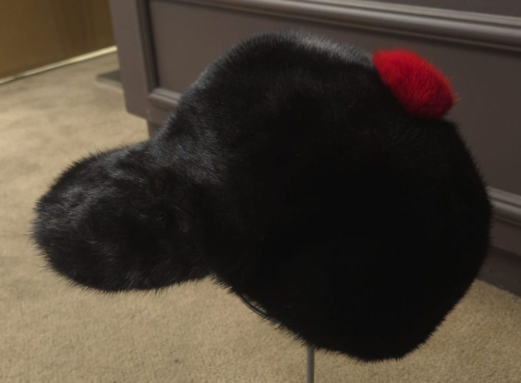 mink fur baseball cap Ugent Furs
